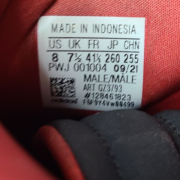 Adidas Men's Top Ten  High Top Sneakers, Size: 8 Color: White with Black Cover - Picture 15 of 15